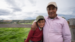 Padre e hijo en Colombia