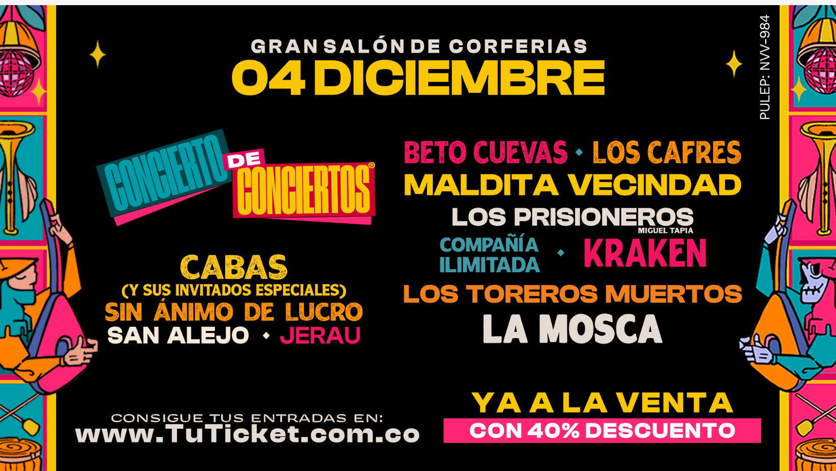 Foto del cartel del concierto de conciertos